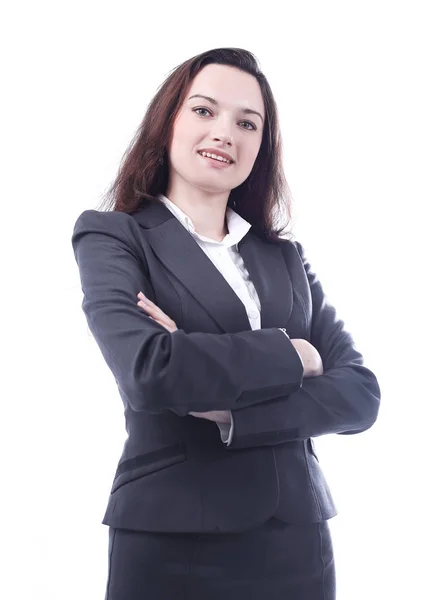 Portrait of successful business woman.isolated on white — Stock Photo, Image