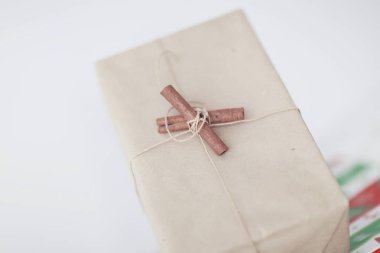 yakın çekim. Noel hediye boxes.photo kopya alanı ile