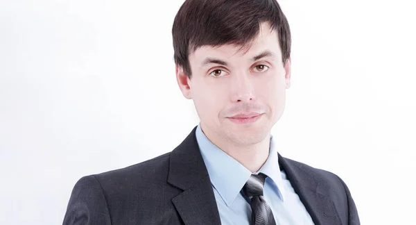 Portrait of young businessman in a business suit — Stock Photo, Image