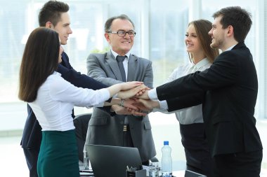 profesyonel iş ekip ekip çalışması onun unity.the kavramı gösterir.