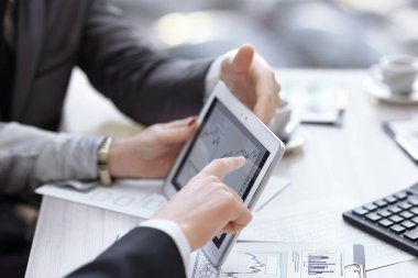 yakın çekim. Şirket sürüyor ifade eden mali rakamlar analiz iş danışmanı