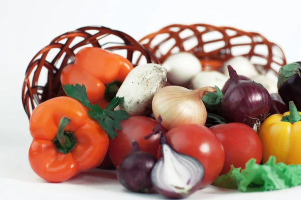 Closeup.useful vegetables.isolated on a white background. photo with copy space — Stock Photo, Image