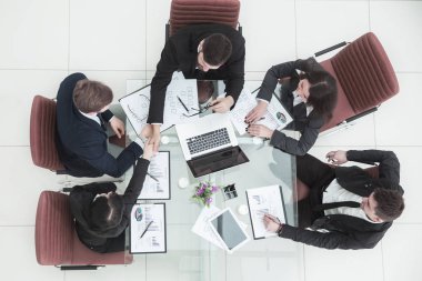  CEO ve iş takım bir çalışma toplantısı