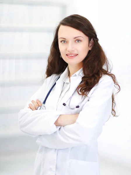 Retrato de uma médica do terapeuta . — Fotografia de Stock