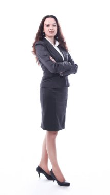 beyaz üzerine kendine güvenen modern iş woman.isolated portresi