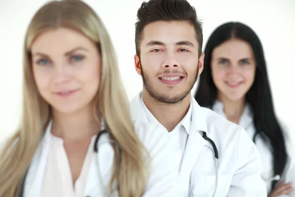 Close-up, um grupo de médicos de pé juntos — Fotografia de Stock