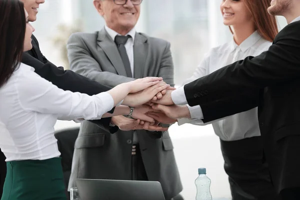 Close up.unified business team.the concepto de éxito — Foto de Stock