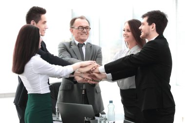 profesyonel iş ekip ekip çalışması onun unity.the kavramı gösterir.