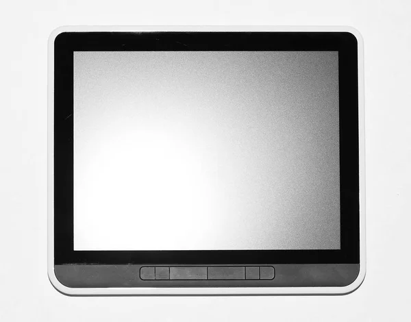 Fechar tablet up.digital com screen.photo em branco com espaço de cópia — Fotografia de Stock