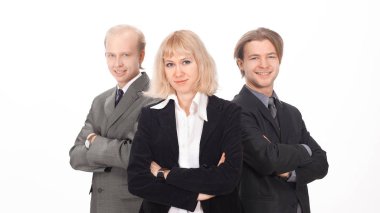 başarılı bir iş people.isolated Beyaz Grup.