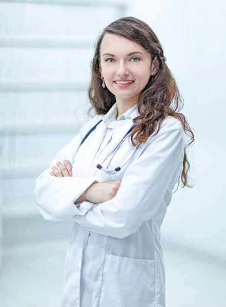 Retrato de uma médica do terapeuta . — Fotografia de Stock