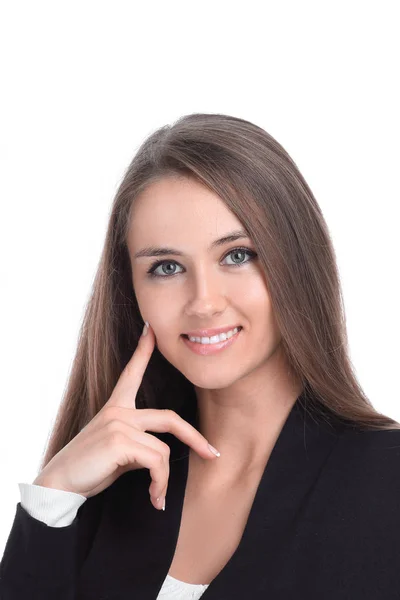 De cerca. retrato de una joven mujer de negocios —  Fotos de Stock