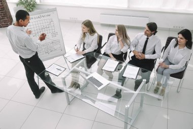 en iyi view.business takım yeni bir mali Proje sunumu.