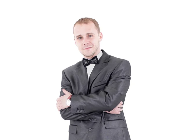 Successful young businessman in a business suit. — Stock Photo, Image