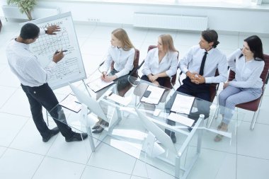 en iyi view.business takım yeni bir mali Proje sunumu.