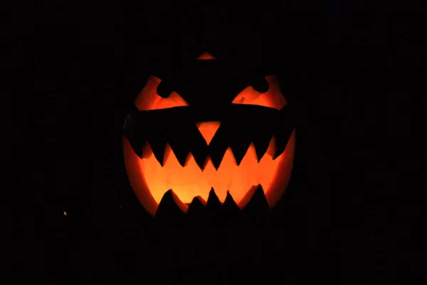 close up. scary pumpkin for Halloween. concept of Halloween