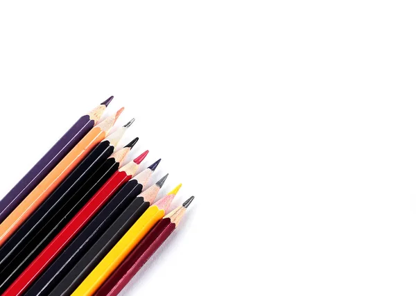 Pencil.isolated barvu na bílou background.photo s kopií prostor — Stock fotografie