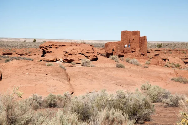 Das Wupatki National Monument Liegt Etwa Meilen Nördlich Von Flagstaff — Stockfoto