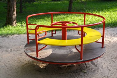 Renkli oyun alanı ekipmanı yaz Park