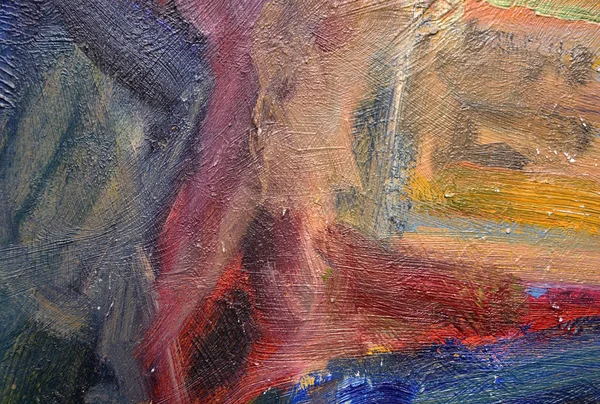 Абстрактная текстура масляной краски на холсте, фоне искусства — стоковое фото
