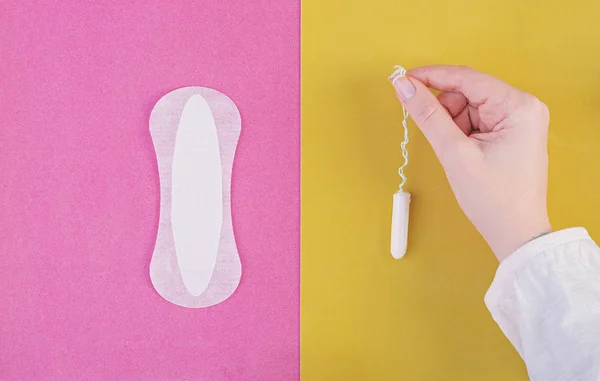 Soins Hygiène Pendant Les Jours Critiques Choisir Entre Tampon Tampon — Photo