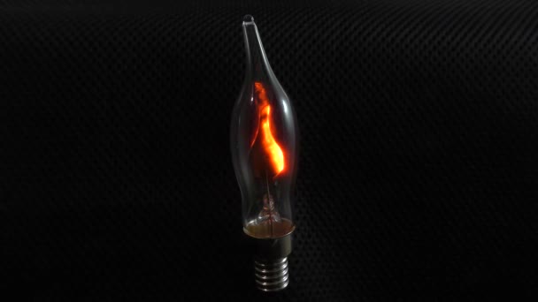 Lámpara Descarga Gas Indica Presencia Tensión Eléctrica — Vídeo de stock
