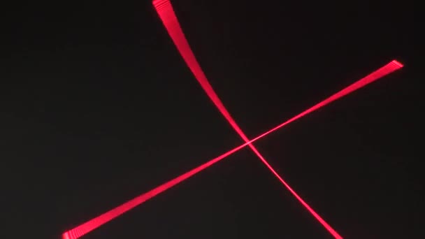 Visualisierung Der Queroptischen Führung Durch Laser Lasergeräte Sind Hochpräzise Und — Stockvideo
