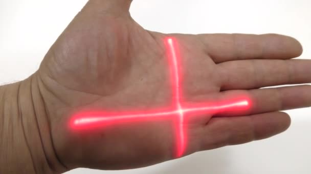 Lasercross Optische Geleidingsvisualisatie Lasertoestellen Zijn Zeer Nauwkeurig Betrouwbaar — Stockvideo