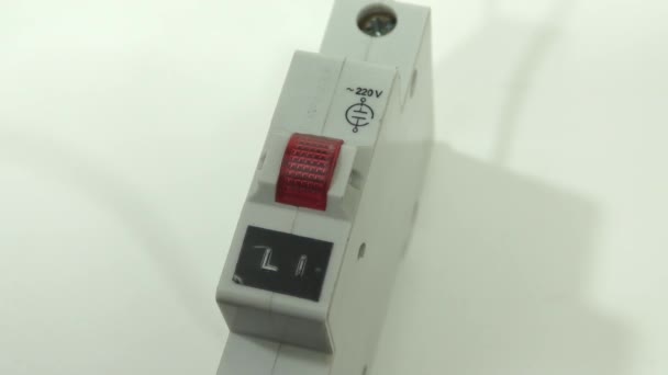 Лампа Індикатора 220 Din Рейці Індикатор Визначає Наявність Вхідного Сигналу — стокове відео