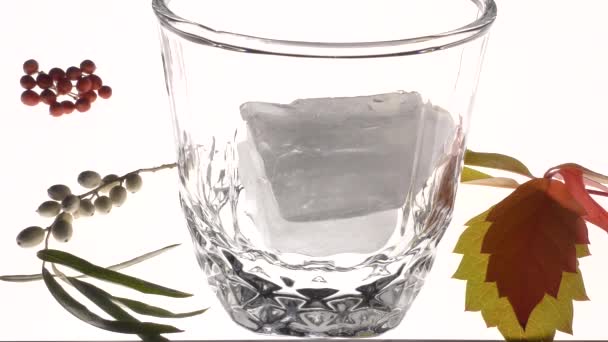 Sıcak Bir Günde Susuzluğunu Gidermek Için Bir Bardak Alkolsüz Soğuk — Stok video