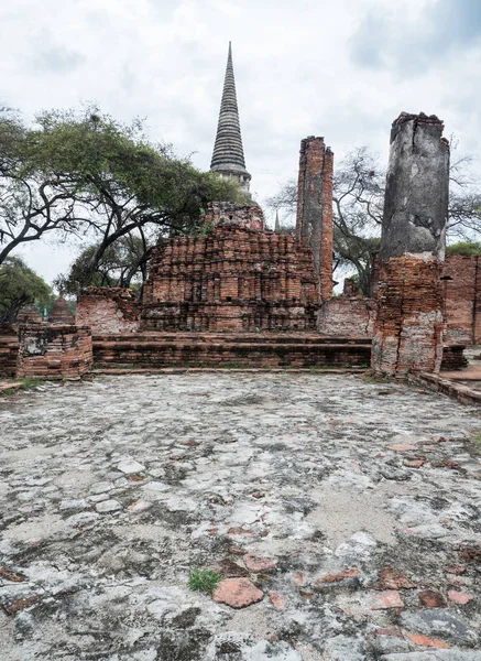 Ruine Ancienne Grande Pagode Dans Parc Historique Ayutthaya Thaïlande — Photo
