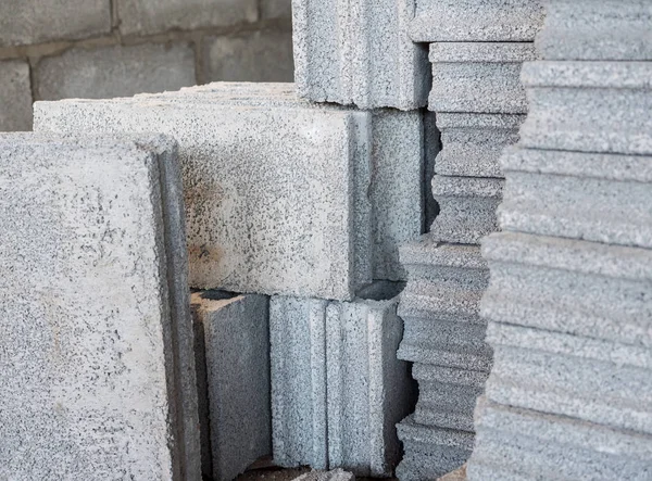 Stos bloków cementowych. — Zdjęcie stockowe