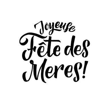 Günün kutlu olsun anne tebrik kartı Black Hat yazıt. -Vektör