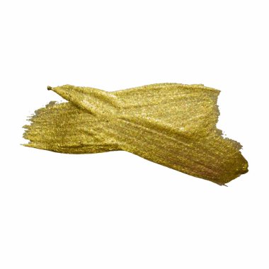 Altın Doku Boya Leke İllüstrasyon. Elle çizilmiş fırça darbesi tasarım elemanları. Soyut altın ışıltılı dokulu sanat illüstrasyon