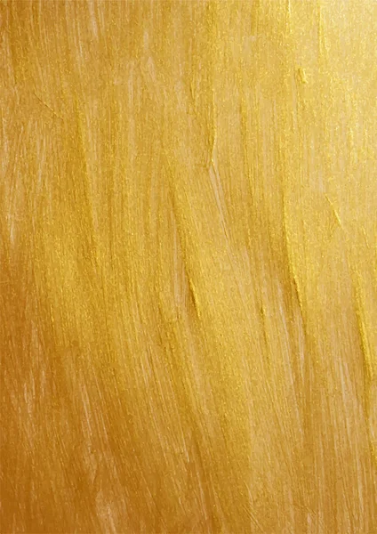 Ilustración de manchas de pintura de textura dorada. Pincel dibujado a mano Grunge Background. Ilustración de arte texturizado brillante oro abstracto — Vector de stock
