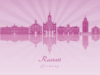 Mor parlak orkide Rastatt manzarası