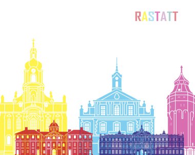 Rastatt pop manzarası düzenlenebilir vektör dosyası