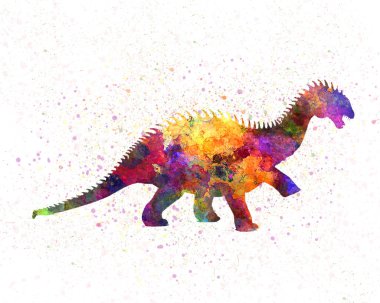 Suluboya içinde Barapasaurus dinozor