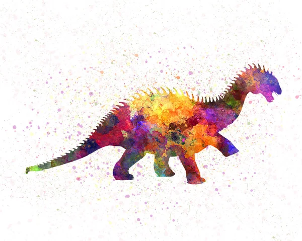 Barapasaurus dinosaur  in watercolor — Stock Photo, Image