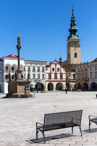 May 2018 Novy Jicin República Checa Antigua Plaza Del Mercado — Foto de Stock