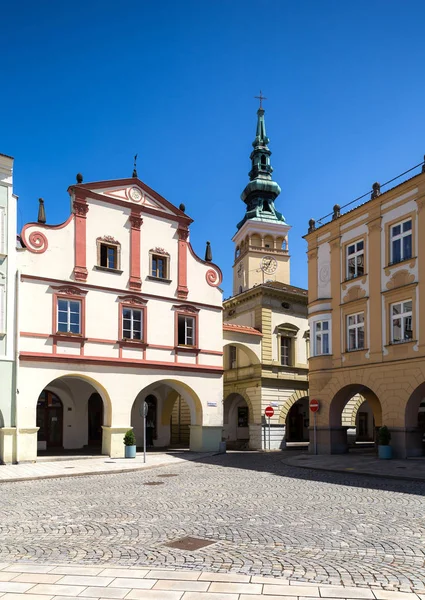 Maja 2018 Nový Jičín Republika Czeska Rynek Starego Miasta Novy — Zdjęcie stockowe