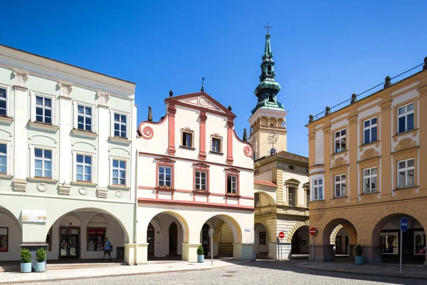 Maggio 2018 Novy Jicin Repubblica Ceca Vecchia Piazza Del Mercato — Foto Stock