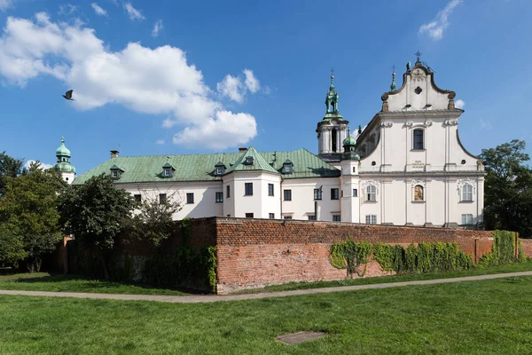 Chiesa Skalka Cracovia Polonia Chiesa Barocca Dei Michelangelo Stanislao — Foto Stock