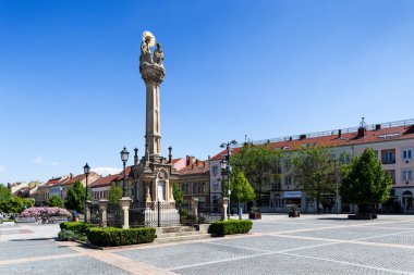 Szombathely, Macaristan, 01 Mayıs 2019. Szombathely Eski Şehir Meydanı, Macaristan. 