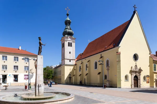 Szombathely Hongarije Mei 2019 Franciscaner Kerk Szombathely Hongarije — Stockfoto