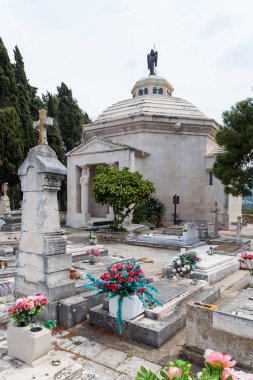 03 Mayıs 2019, Cavtat, Hırvatistan. Racic aile Mozolesi