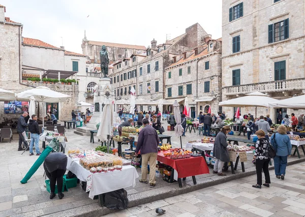 04 květen 2019, Dubrovník, Chorvatsko. Stará městská architektura — Stock fotografie