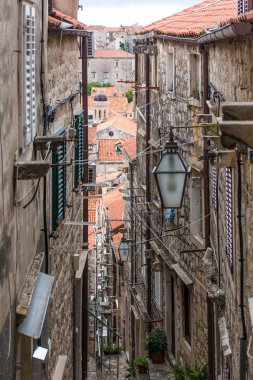 04 Mayıs 2019, Dubrovnik, Hırvatistan. Eski şehir mimarisi. 
