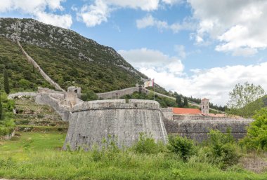 06 Mayıs 2019. Hırvatistan, Avrupa'da Taş kale