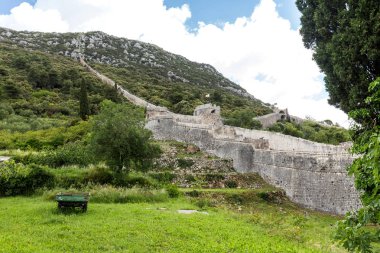06 Mayıs 2019. Hırvatistan, Avrupa'da Taş kale